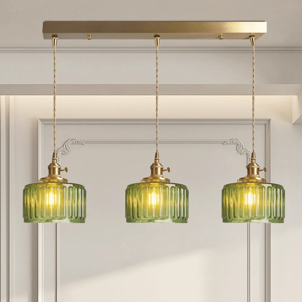Ottilia Elegance Pendant Light - Adjustable Vintage Glass Chic