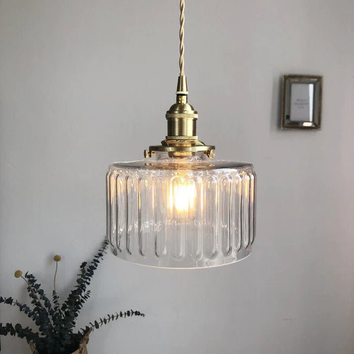 Ottilia Elegance Pendant Light - Adjustable Vintage Glass Chic