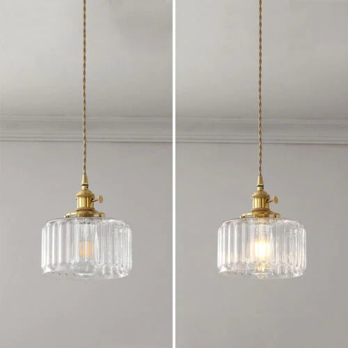 Ottilia Elegance Pendant Light - Adjustable Vintage Glass Chic