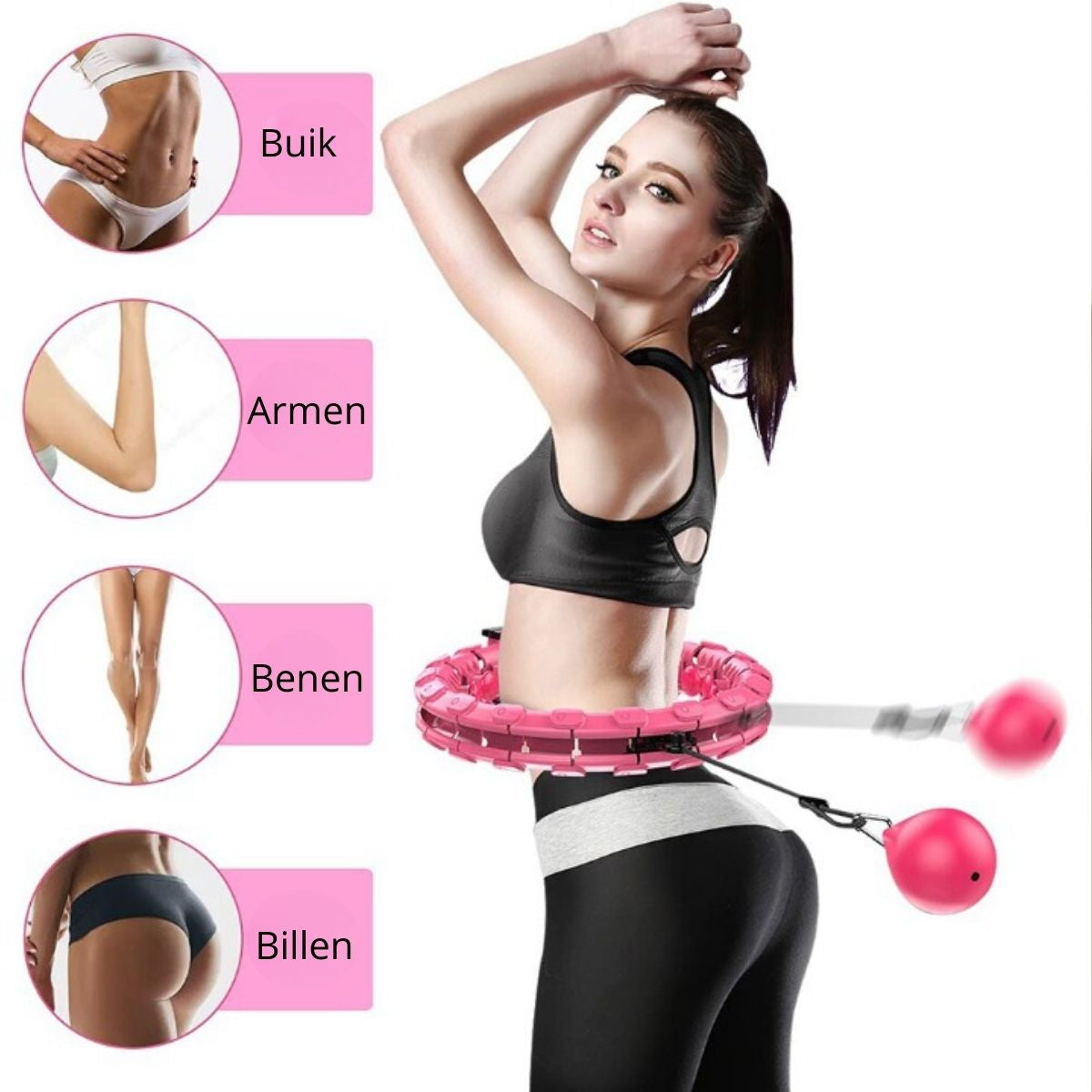 Smart Weighted Hula Hoop - Massage Function