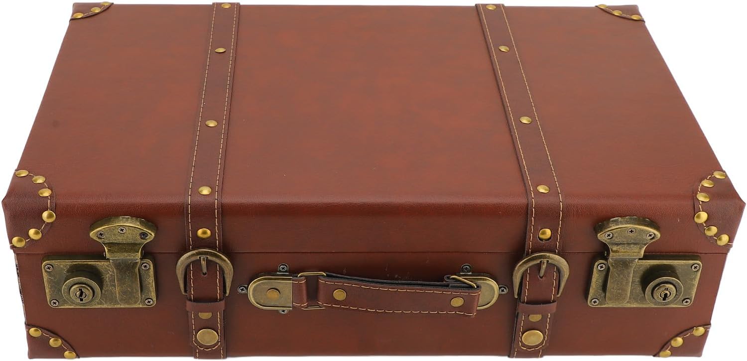 Vintage Leather Overnight Cabin Case with Alloy Lock – Heritage Brown