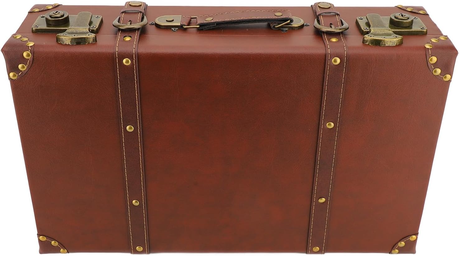 Vintage Leather Overnight Cabin Case with Alloy Lock – Heritage Brown