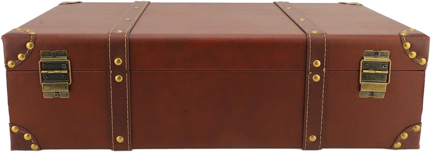 Vintage Leather Overnight Cabin Case with Alloy Lock – Heritage Brown
