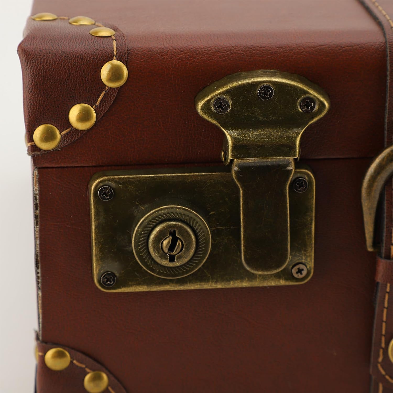 Vintage Leather Overnight Cabin Case with Alloy Lock – Heritage Brown