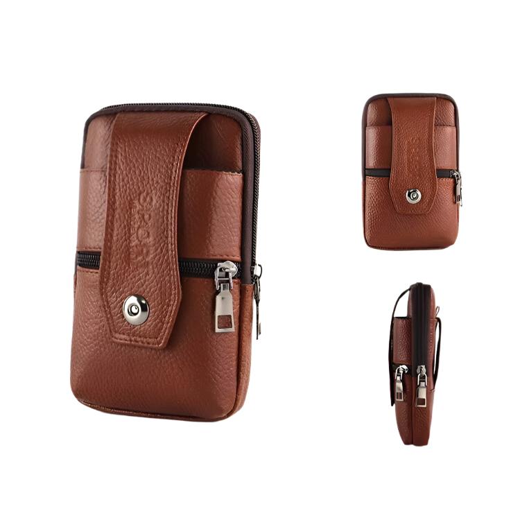 Vintage Men's Crossbody Waist Bag - Leather