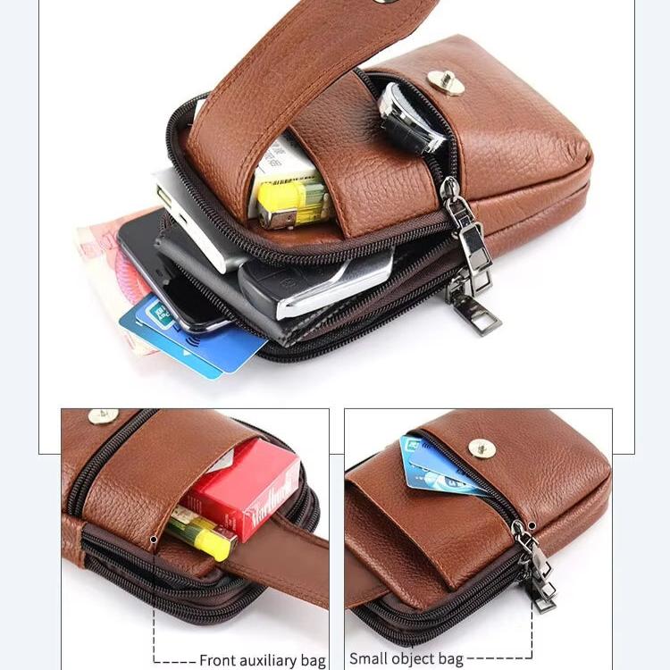 Vintage Men's Crossbody Waist Bag - Leather