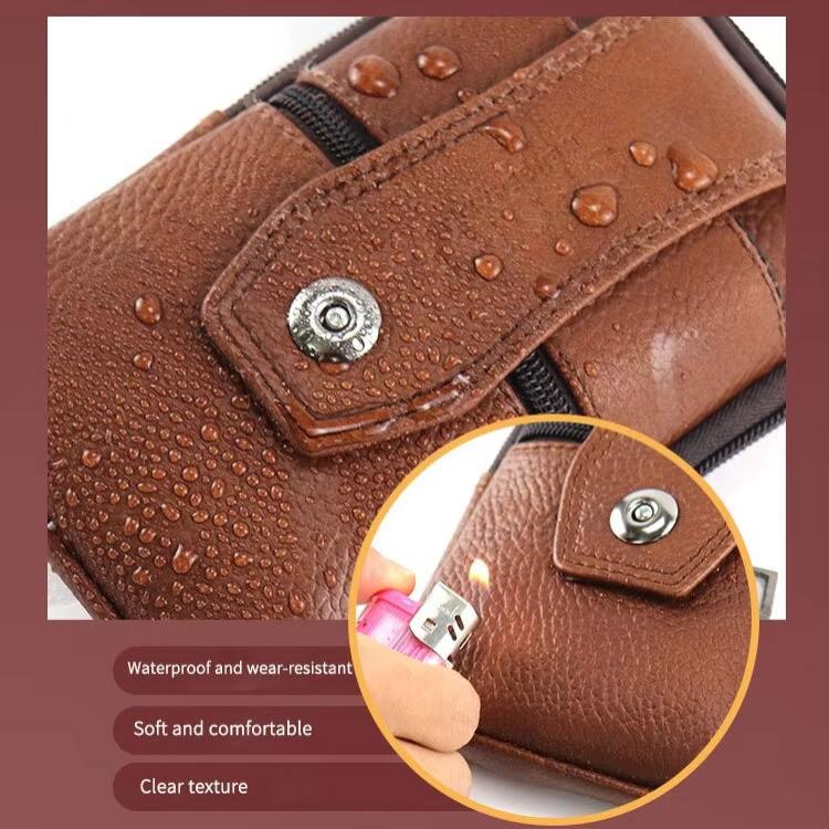 Vintage Men's Crossbody Waist Bag - Leather