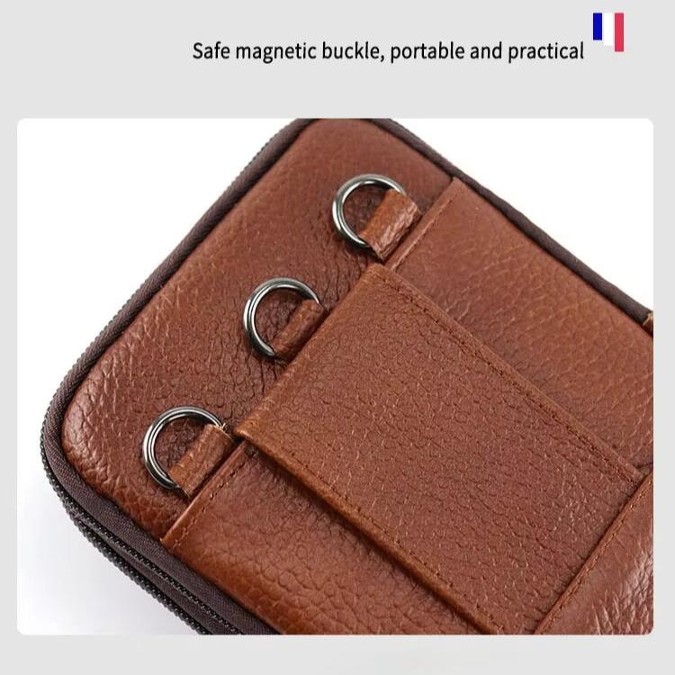 Vintage Men's Crossbody Waist Bag - Leather