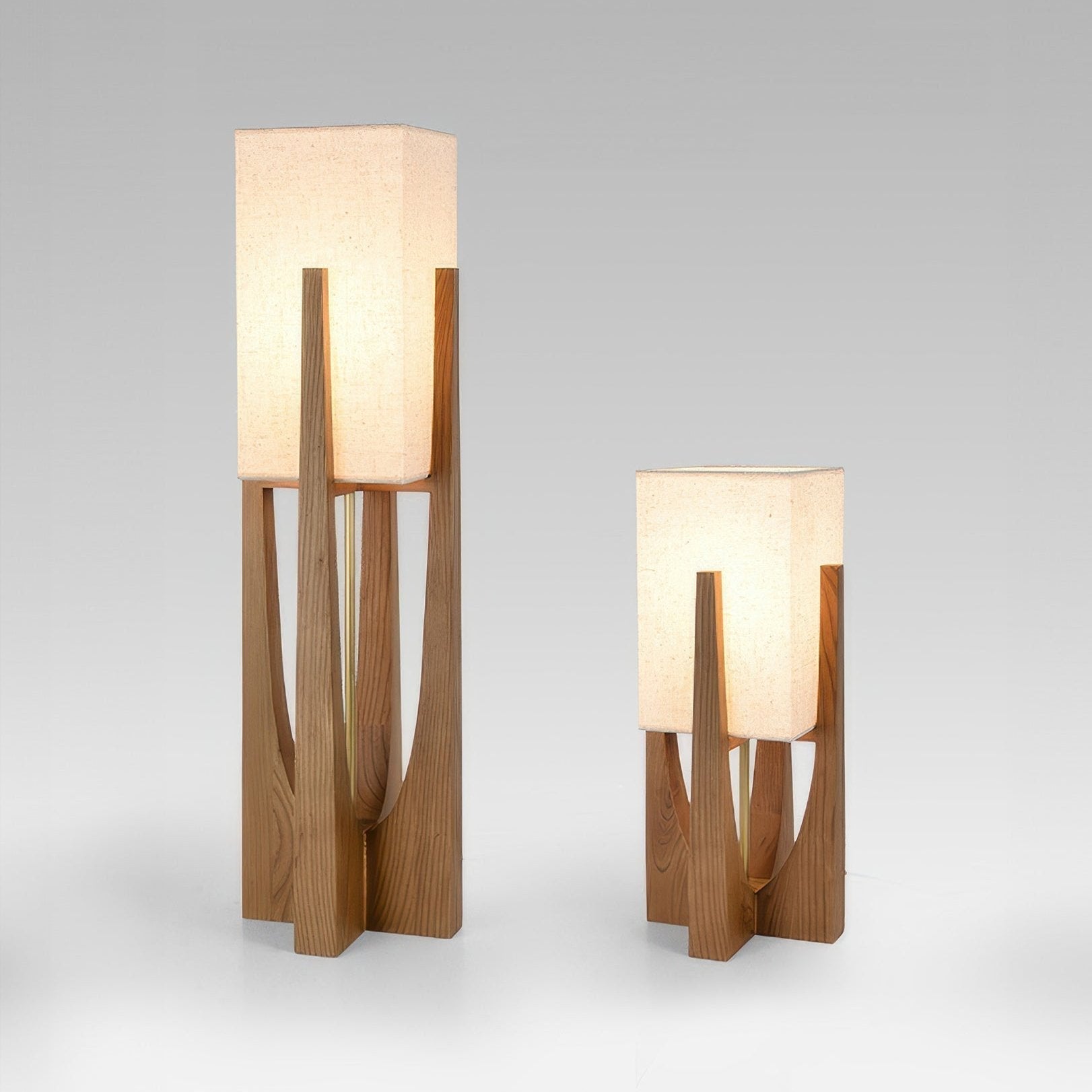 Walnut Wood Floor Lamp | Minimalist & Atmospheric