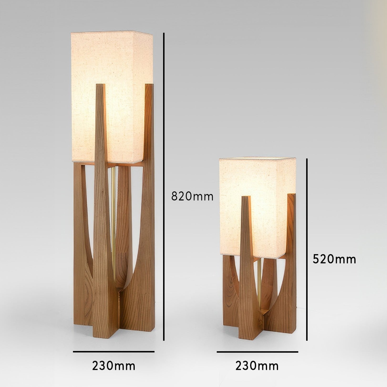 Walnut Wood Floor Lamp | Minimalist & Atmospheric
