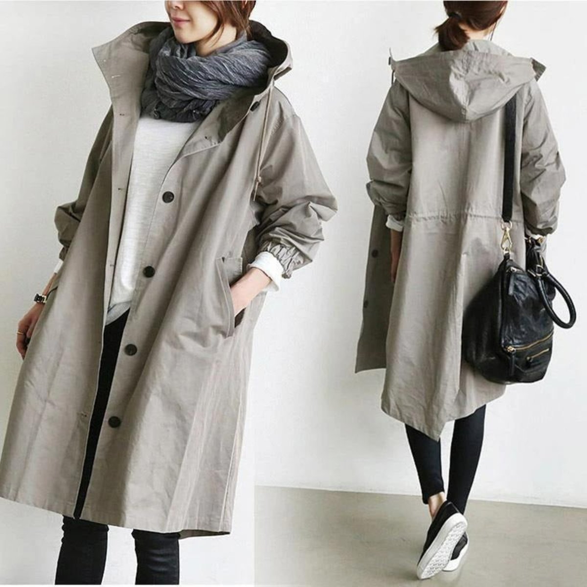 Waterproof Trench Coat - Stylish and Functional