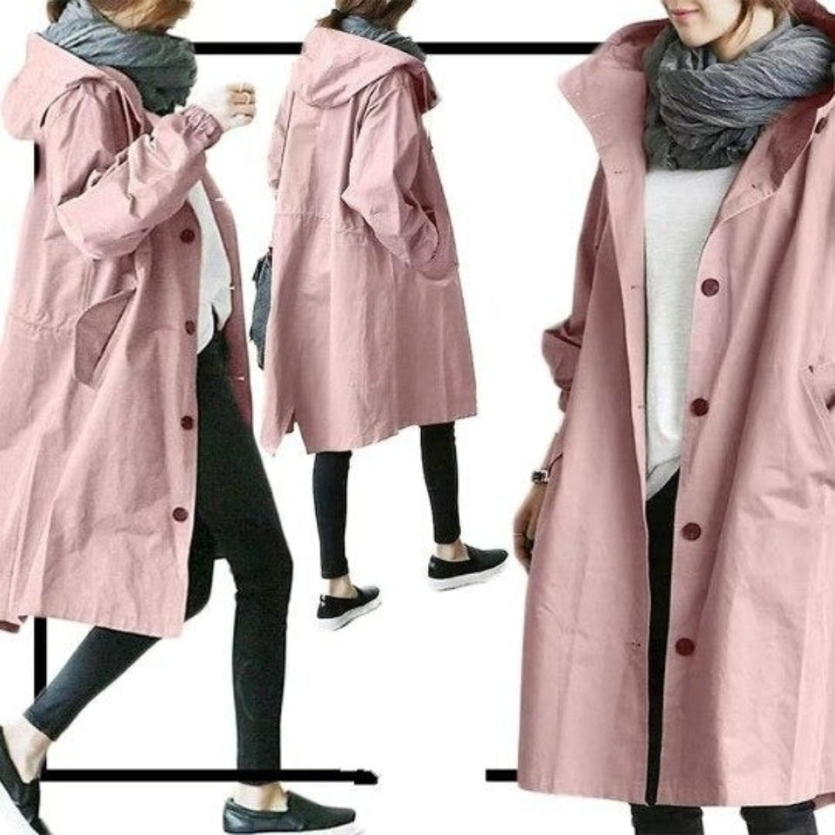 Waterproof Trench Coat - Stylish and Functional