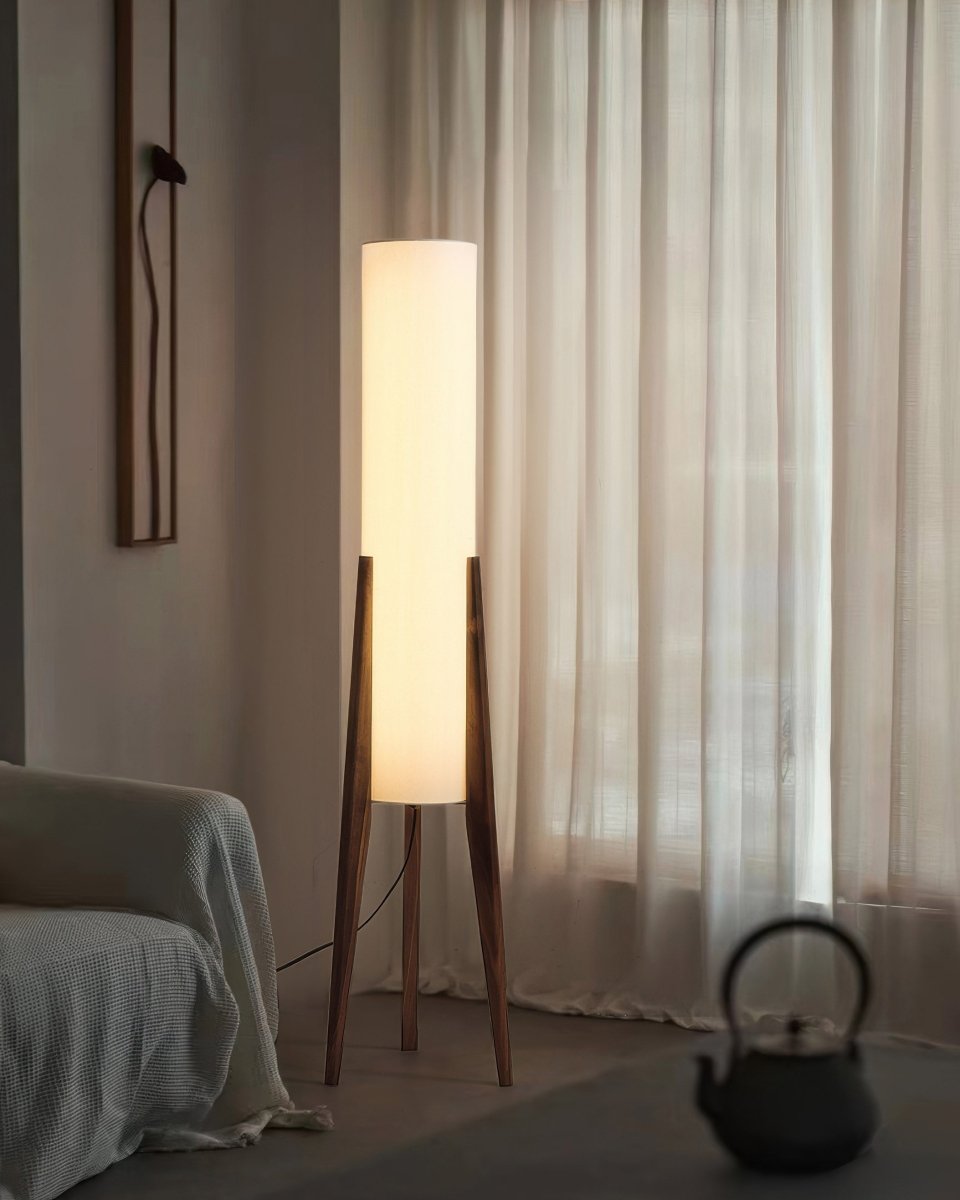 Walnut Wooden Design Floor Lamp - Light Art for Every Interior
