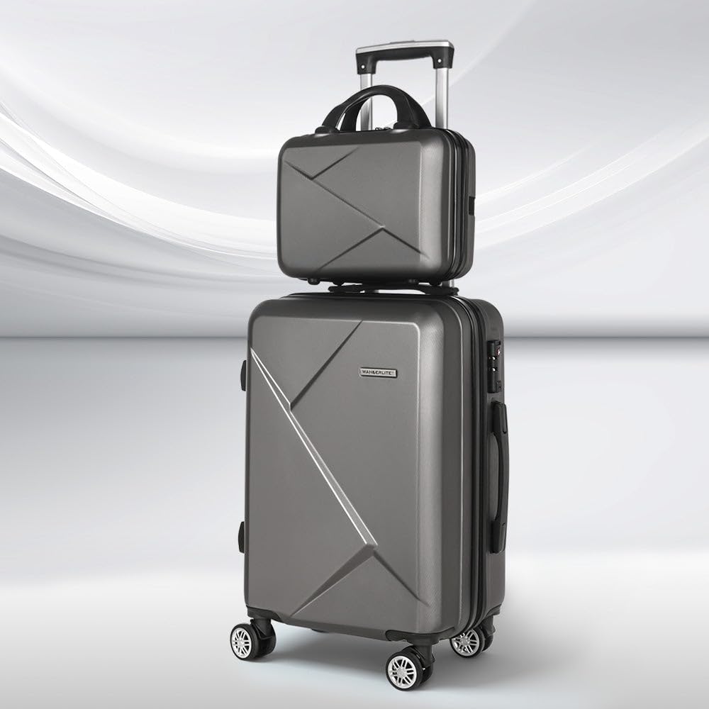 Compact 2-Piece Cabin Luggage Set with Spinner Wheels & TSA Lock – FlexLite