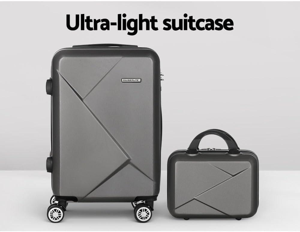 Compact 2-Piece Cabin Luggage Set with Spinner Wheels & TSA Lock – FlexLite