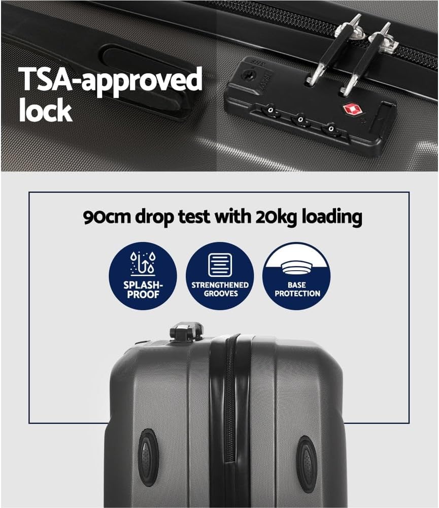 Compact 2-Piece Cabin Luggage Set with Spinner Wheels & TSA Lock – FlexLite