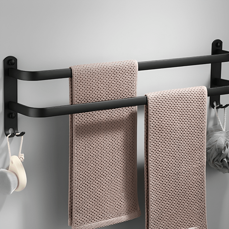 Bathroom Storage Shelf - FlexRack Wall-Mounted Towel Holder