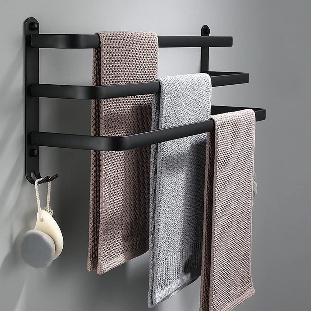 Bathroom Storage Shelf - FlexRack Wall-Mounted Towel Holder