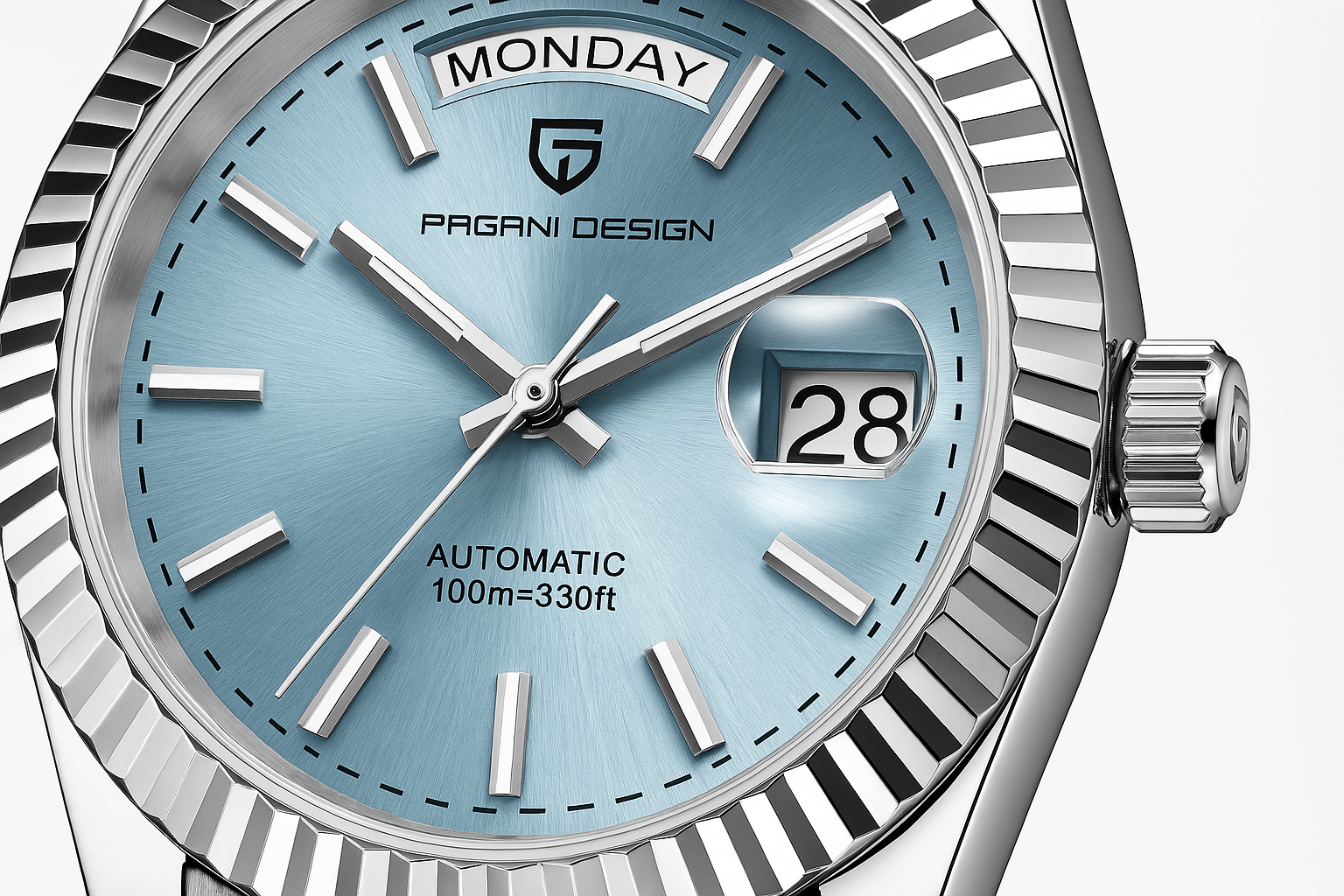 Luxury Men's Automatic Watch – Stainless Steel, Self-Winding, Calendar Function – Style for Every Occasion