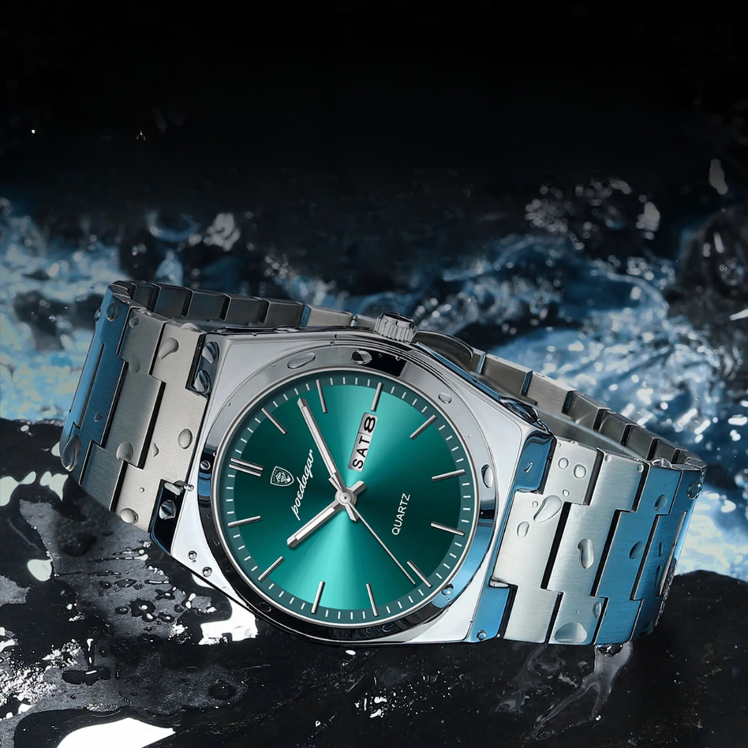 Waterproof Stainless Steel Men's Watch | Luxury & Durable