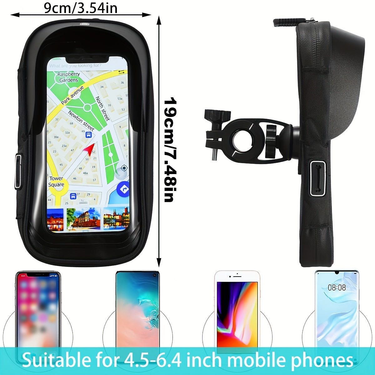 Waterproof Phone Holder for Bicycle and Motorcycle | 360° Rotatable