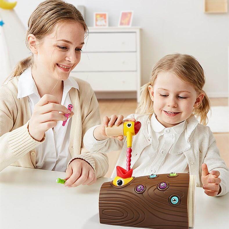 Interactive Wooden Game – Peckaroo