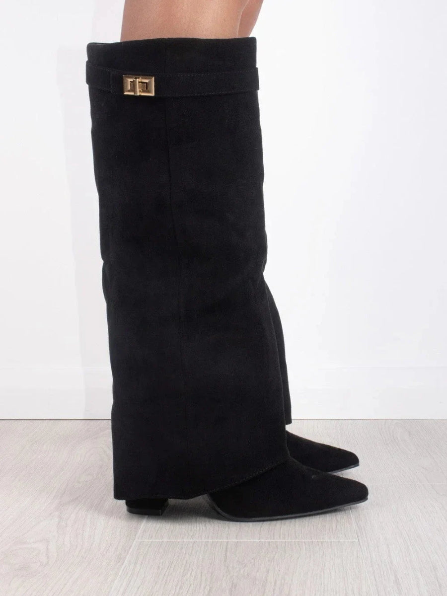 Modern High Suede Boots for Women