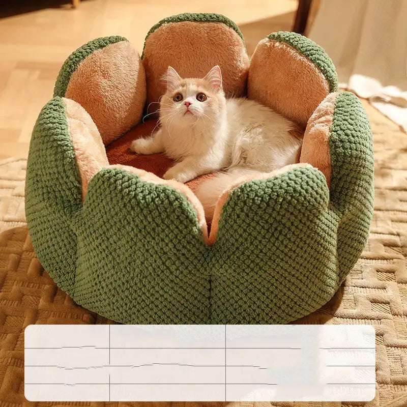Flower Cat Bed - Soft and Snug for Your Cat