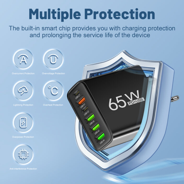 ChargePro Multi USB Charger – Fast and Safe for Home and On-the-Go