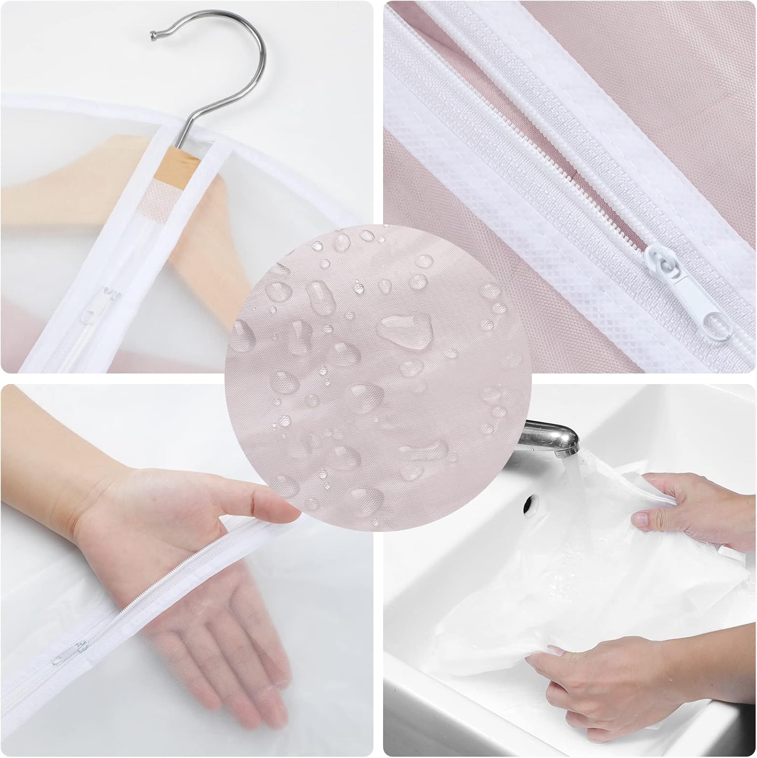 PEVA Garment Bag Set – 12-Pack Hanging Garment Covers in 3 Sizes (Buy 1, Get 1 FREE)