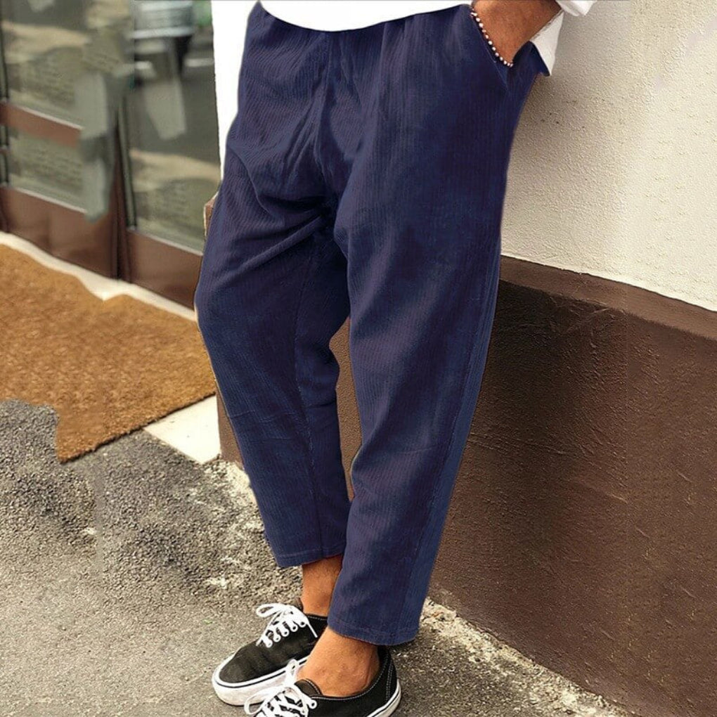 Corduroy Trousers for Men | Relaxed Fit | Soft Fabric - Spring/Autumn