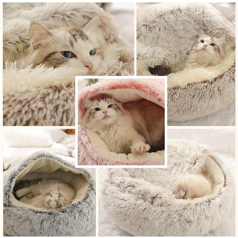 CozyHome Bed for Cats & Dogs - Warm & Safe Plush