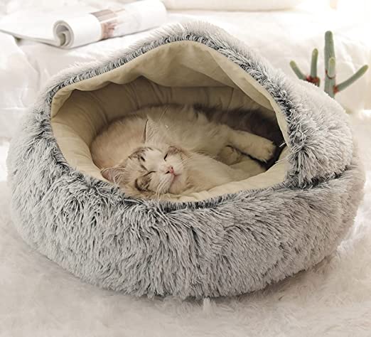 CozyHome Bed for Cats & Dogs - Warm & Safe Plush