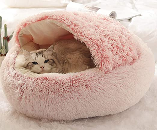CozyHome Bed for Cats & Dogs - Warm & Safe Plush