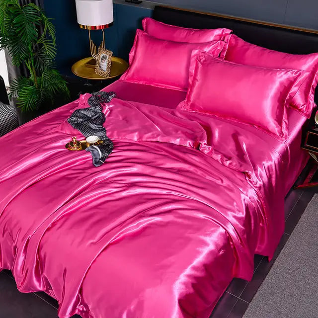 SilkSerenity Satin Duvet Cover - Luxury and Comfort