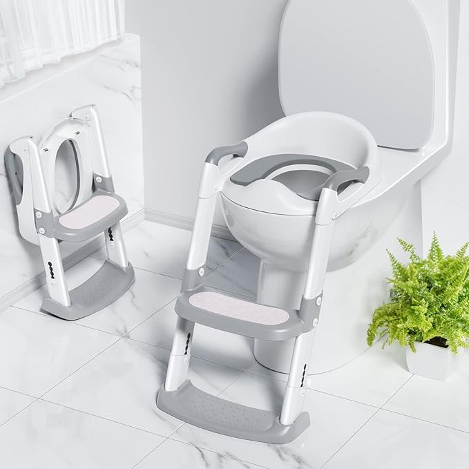 Potty Training Seat - Adjustable Ladder for Toilet Training