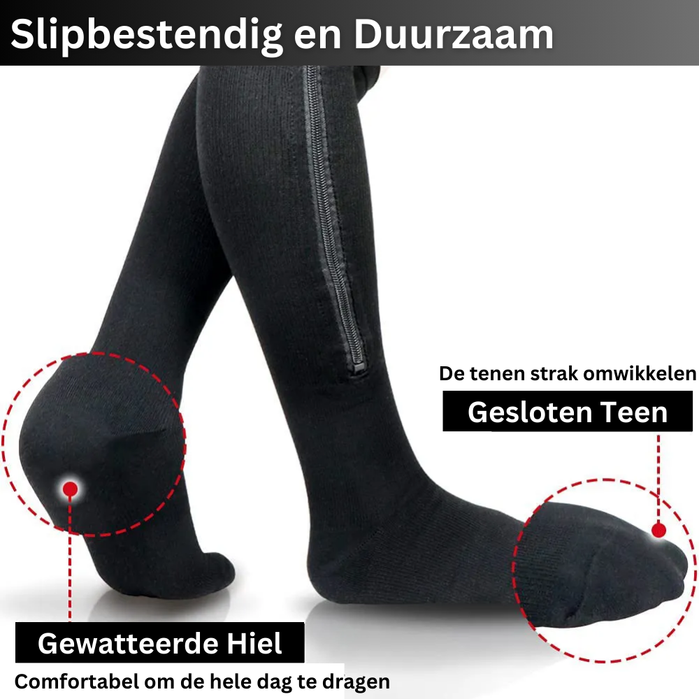 Compression Socks 2.0 with Zip | Enhanced Comfort