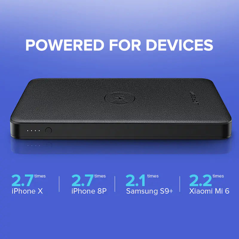 Wireless Fast Charger Power Bank – 10,000mAh Dual Output