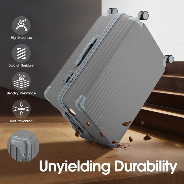 ABS Hard Shell Suitcase with Spinner Wheels & TSA Lock
