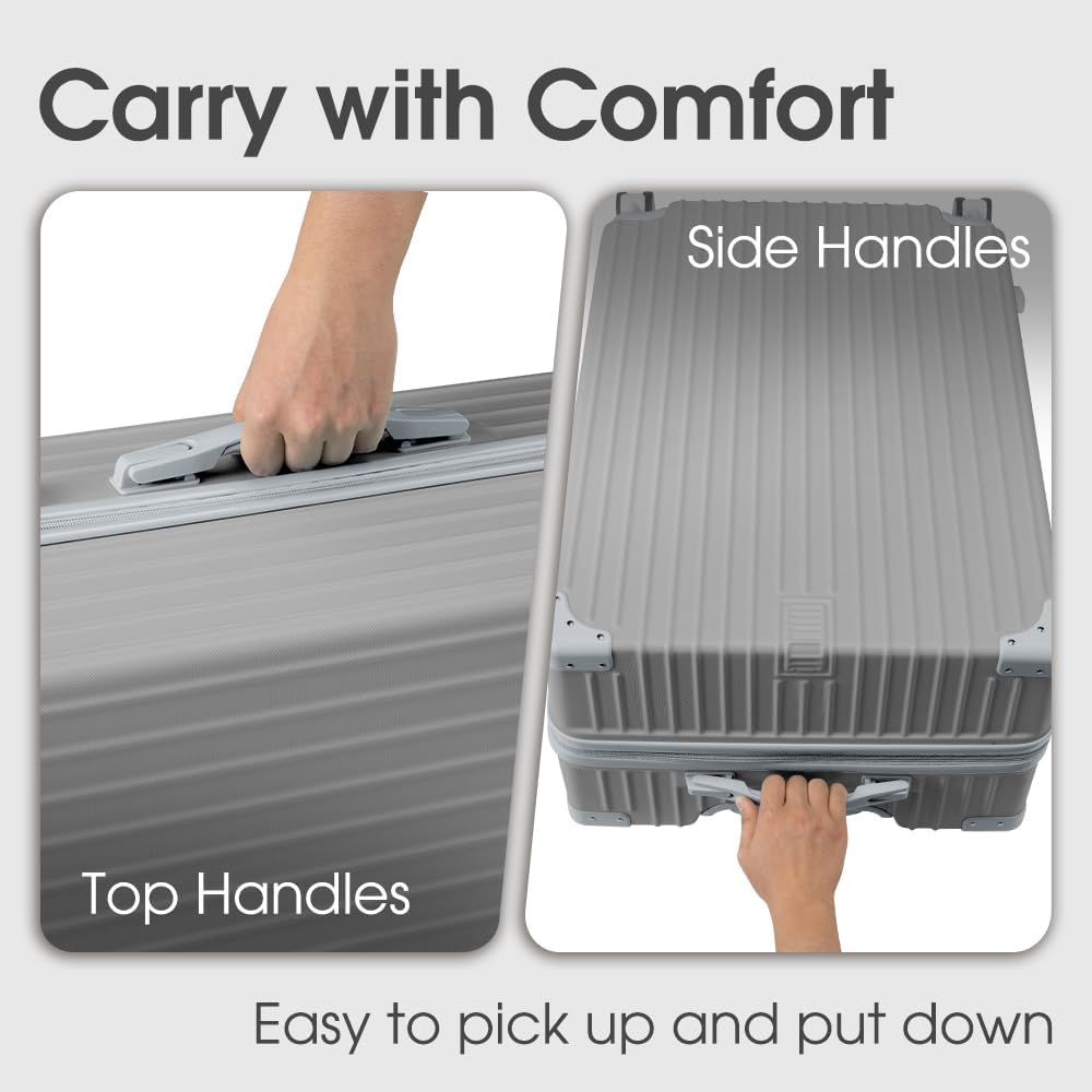 ABS Hard Shell Suitcase with Spinner Wheels & TSA Lock