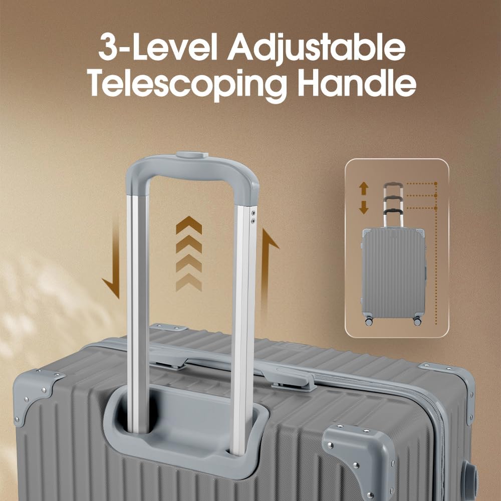 ABS Hard Shell Suitcase with Spinner Wheels & TSA Lock