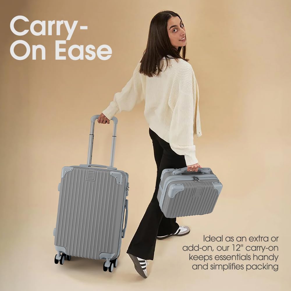 ABS Hard Shell Suitcase with Spinner Wheels & TSA Lock