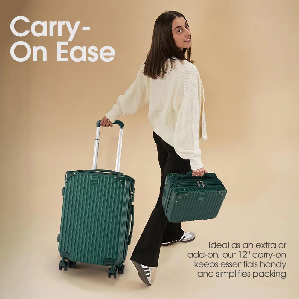ABS Hard Shell Suitcase with Spinner Wheels & TSA Lock