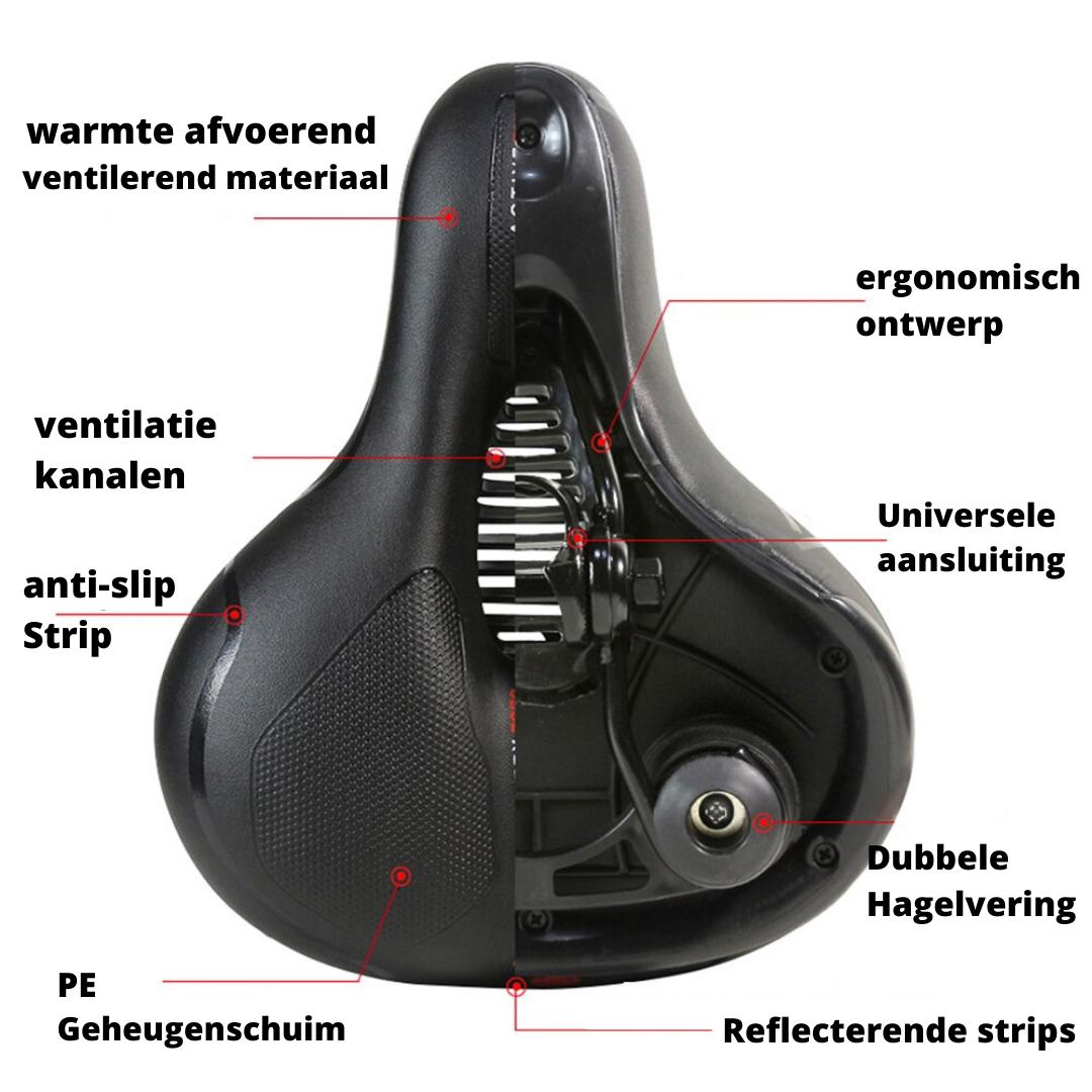 Comfortable Ergonomic Bike Saddle - Universal Fit