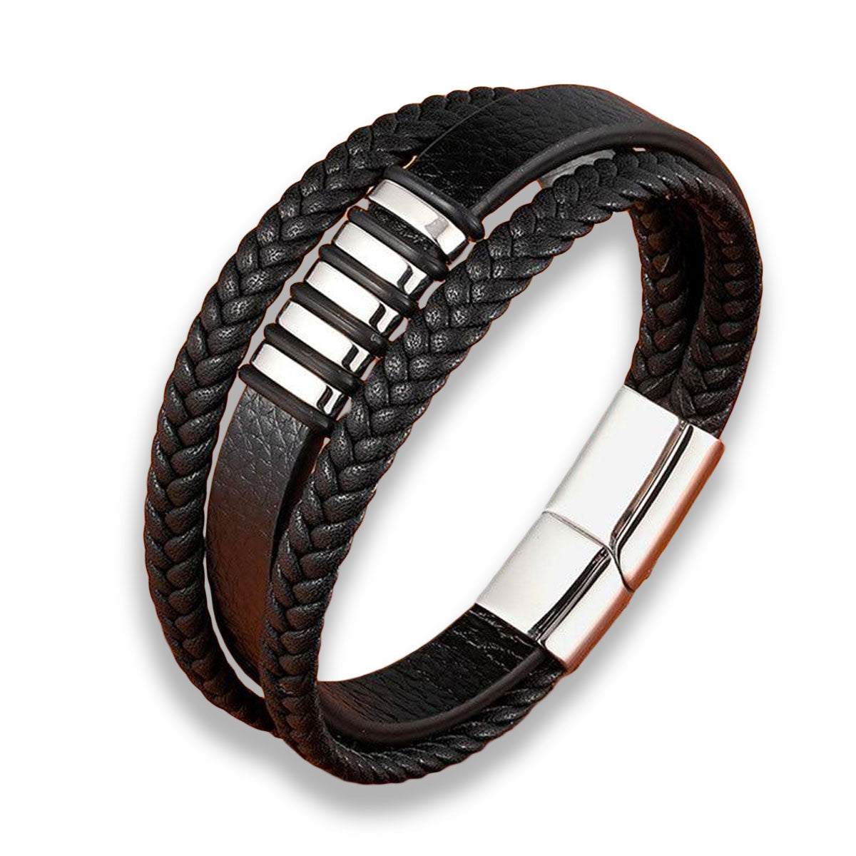 Leather Men's Bracelet - Timeless Elegance & Style