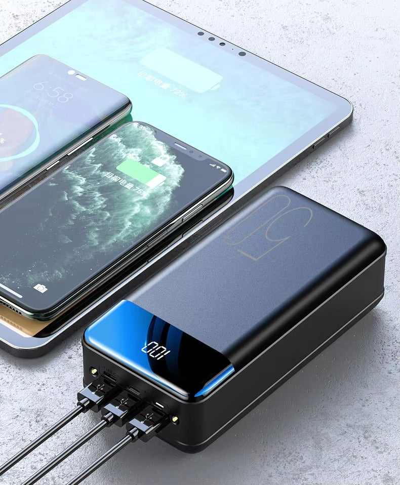 50,000mAh Power Bank - Fast Charging for Phones & Tablets